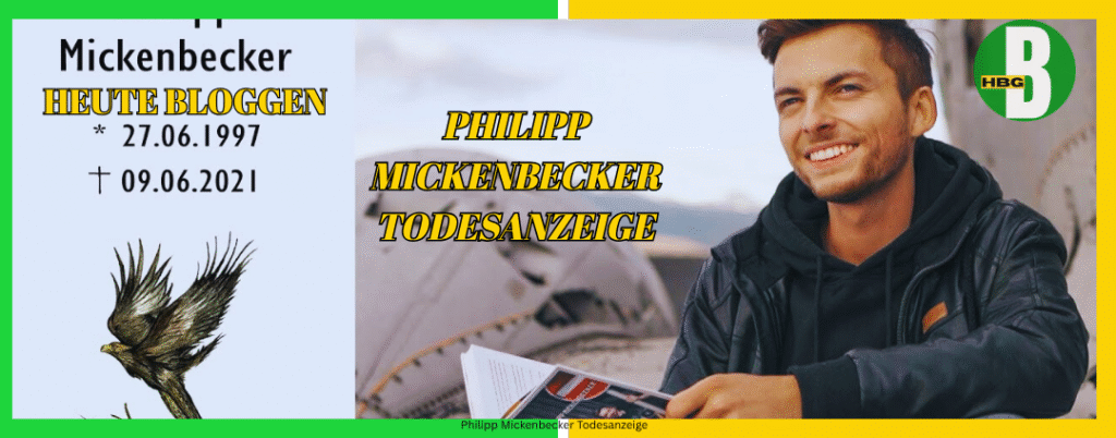 Philipp Mickenbecker Todesanzeige